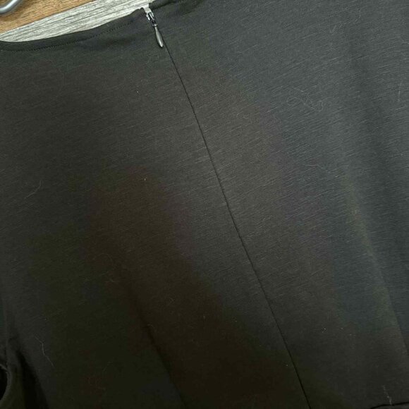 Women Plus Size Black Shift Dress - Picture 4 of 4